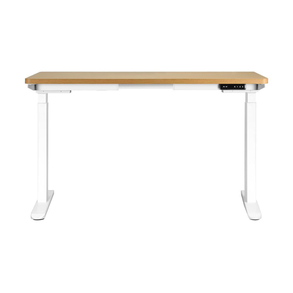 Sit-Stand Desk Height Adjustable Desk White&Oak