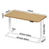 Standing Desk Wireless Charging Dual Motor 140CM White&Oak