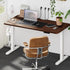 Standing Desk Wireless Charging Dual Motor 140CM White&Walnut
