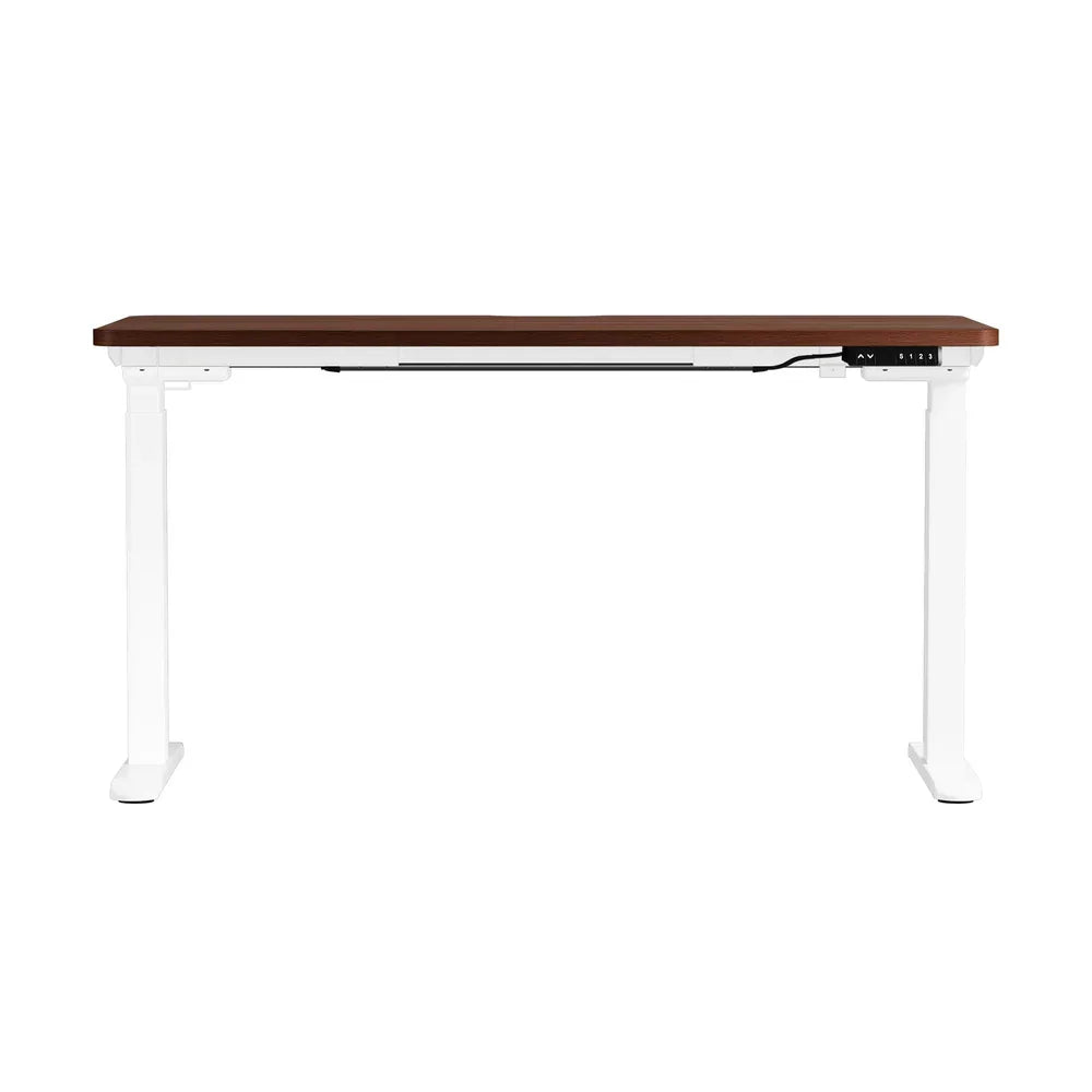 Standing Desk Wireless Charging Dual Motor 140CM White&Walnut