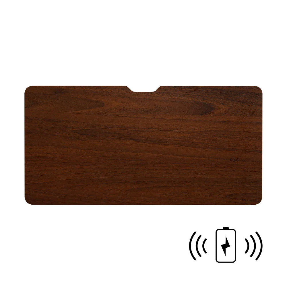 Standing Desk Wireless Charging Dual Motor 140CM White&Walnut