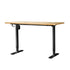 Electric Standing Desk Single Motor Black&Oak 120cm
