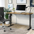 Electric Standing Desk Single Motor Black&Oak 120cm