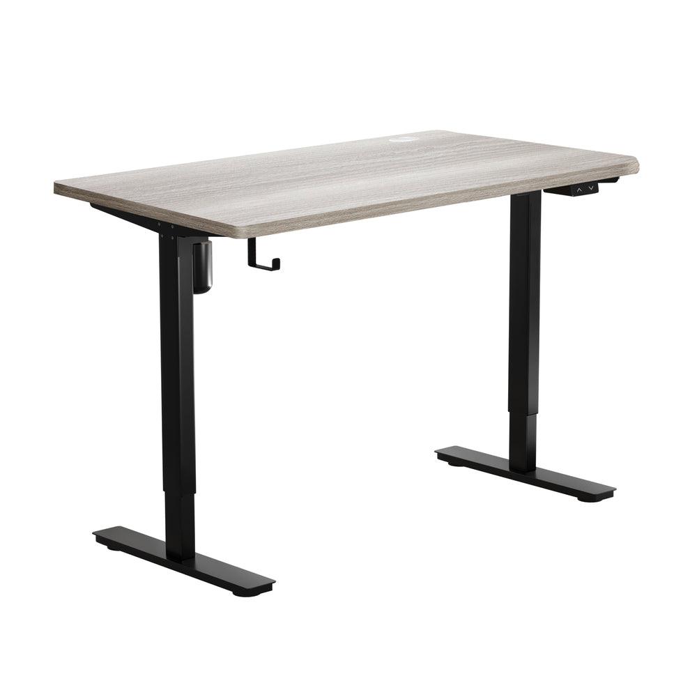 140CM Electric Standing Desk Adjustable Black & Grey-Oak