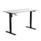 Electric Standing Desk Single Motor Black&White 140cm