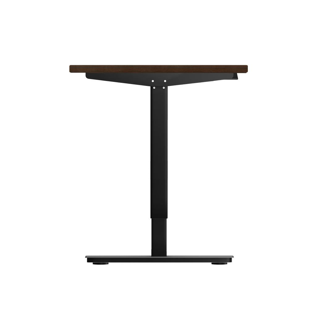 Electric Standing Desk Single Motor Black&Walnut 140cm