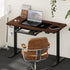 150cm Electric Standing Desk with Drawer Adjustable Black & Walnut