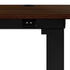 150cm Electric Standing Desk with Drawer Adjustable Black & Walnut