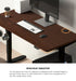 150cm Electric Standing Desk with Drawer Adjustable Black & Walnut