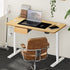 150cm Electric Standing Desk w/ Drawer Adjustable White Oak