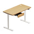 150cm Electric Standing Desk w/ Drawer Adjustable White Oak