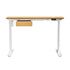 150cm Electric Standing Desk w/ Drawer Adjustable White Oak