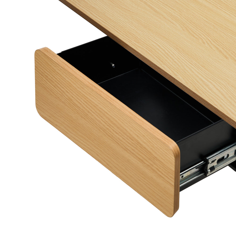 150cm Electric Standing Desk w/ Drawer Adjustable White Oak