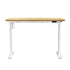 Electric Standing Desk Single Motor White&Oak 120cm