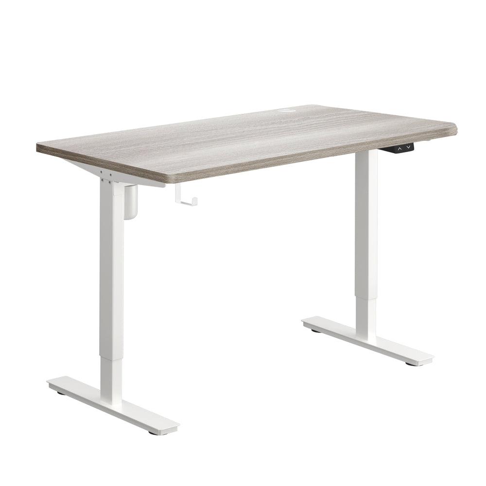 140CM Electric Standing Desk Adjustable White&Grey-Oak