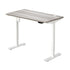 140CM Electric Standing Desk Adjustable White&Grey-Oak