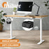 Electric Standing Desk Single Motor White&Oak 140cm