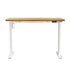 Electric Standing Desk Single Motor White&Oak 140cm