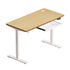 140cm Electric Standing Desk with Drawer Adjustable White & Oak