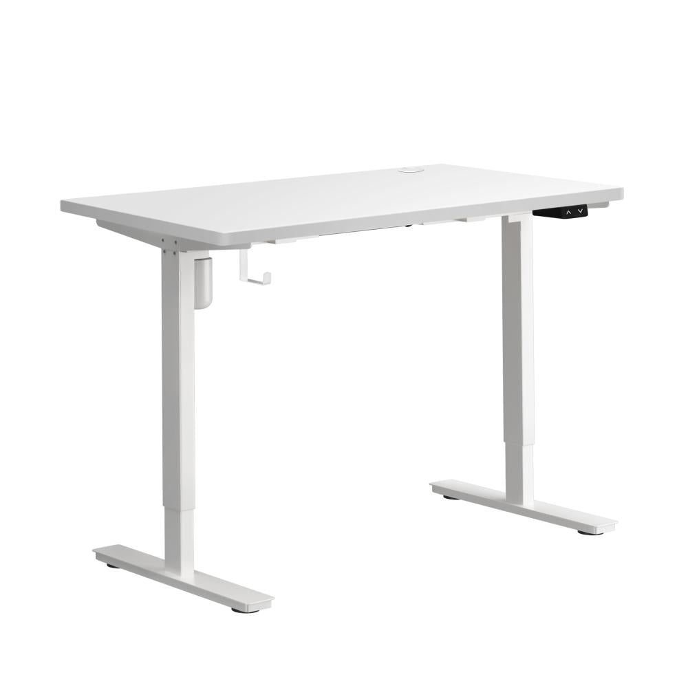 Electric Standing Desk Single Motor White 140cm