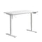 Electric Standing Desk Single Motor White 140cm