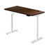 Electric Standing Desk Single Motor White&Walnut 140cm