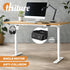 Electric Standing Desk Single Motor White&Oak 150cm