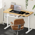 150cm Electric Standing Desk with Drawer Adjustable White & Oak