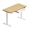 150cm Electric Standing Desk with Drawer Adjustable White & Oak