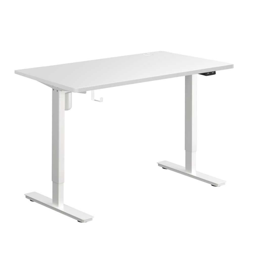 Electric Standing Desk Single Motor White 150cm