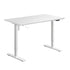 Electric Standing Desk Single Motor White 150cm