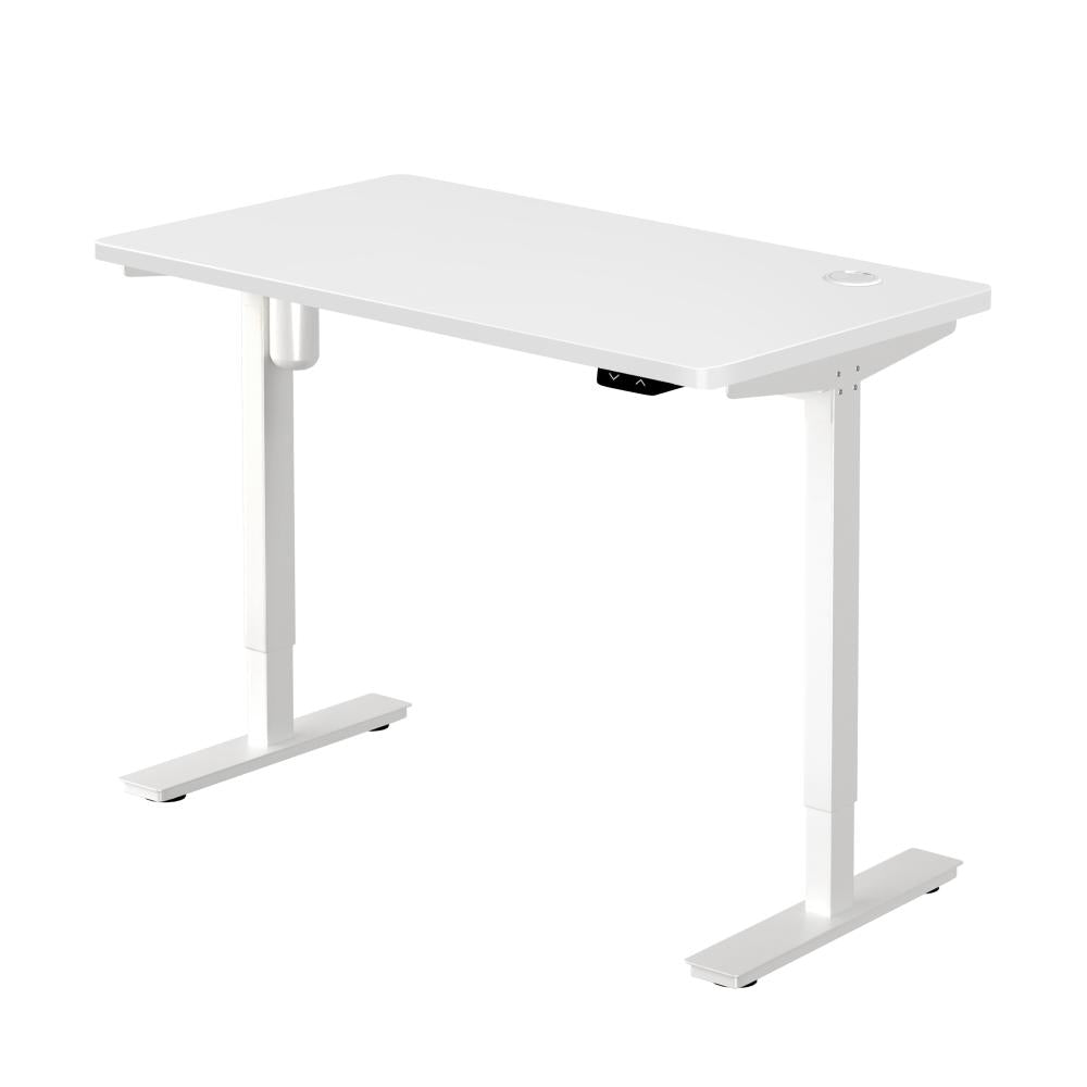 Electric Standing Desk Single Motor White 150cm