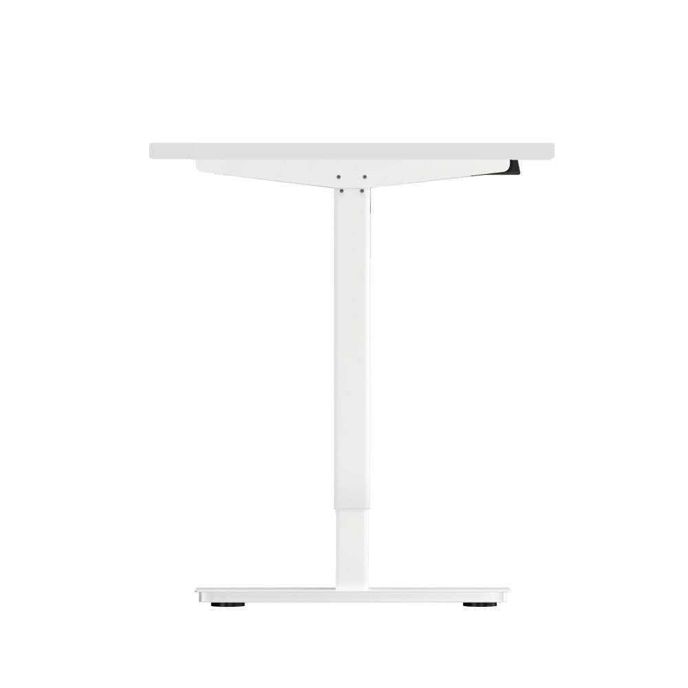 Electric Standing Desk Single Motor White 150cm