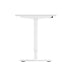 Electric Standing Desk Single Motor White 150cm