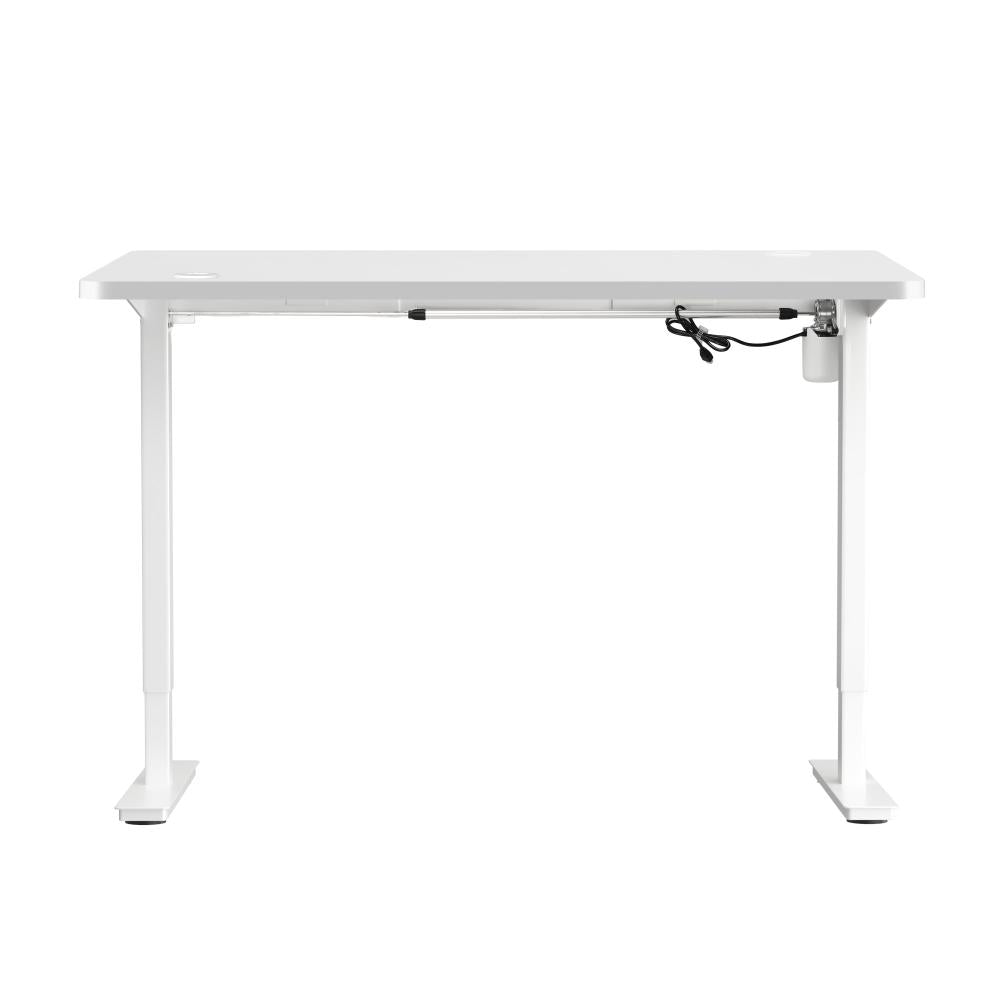 Electric Standing Desk Single Motor White 150cm
