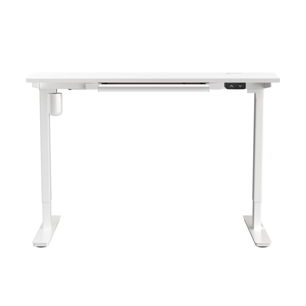 150cm Electric Standing Desk with Drawer Adjustable White