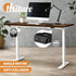 Electric Standing Desk Single Motor White&Walnut 150cm
