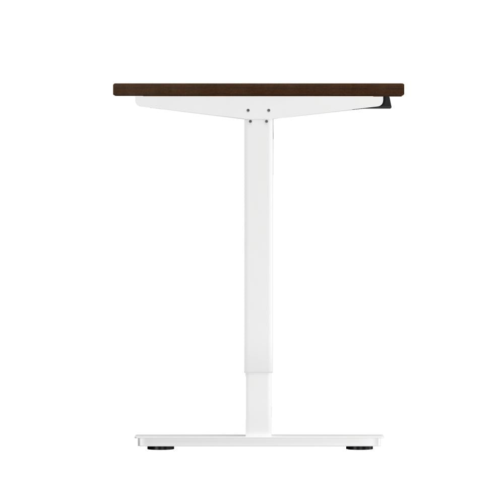 Electric Standing Desk Single Motor White&Walnut 150cm