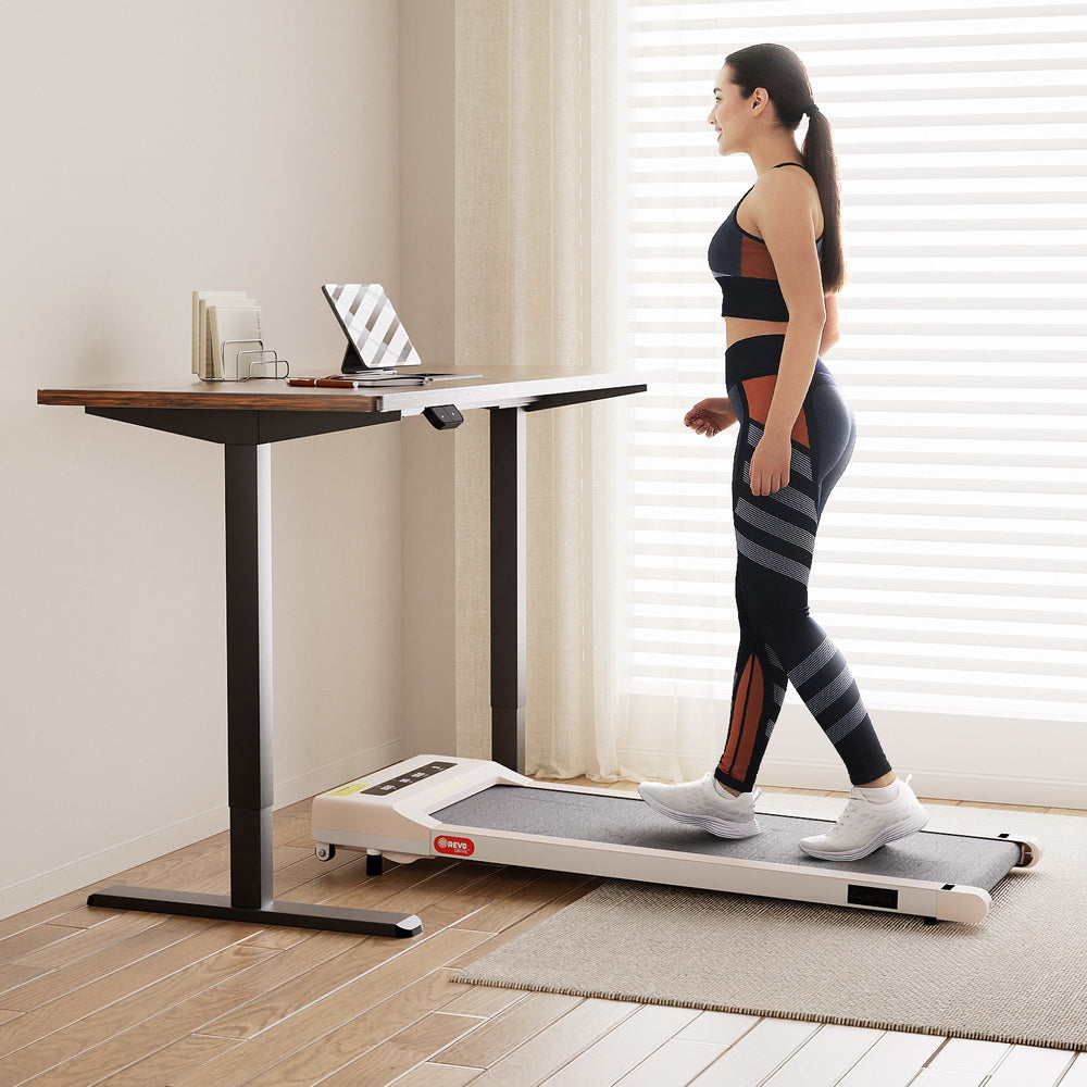 360mm Treadmill Electric Walking Pad with 140cm Automatic Standing Desk