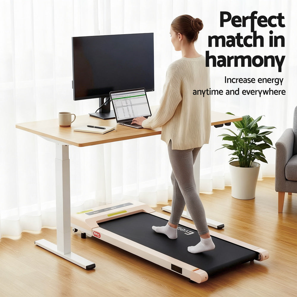 Electric Treadmill with 140cm Automatic Standing Desk Walking Pad 360mm