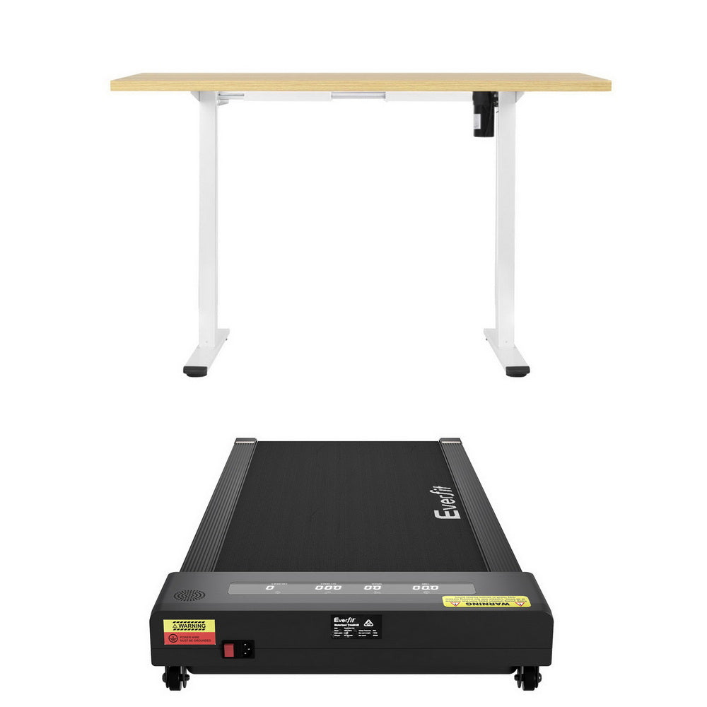 Electric Treadmill with 140cm Automatic Standing Desk Walking Pad 400mm