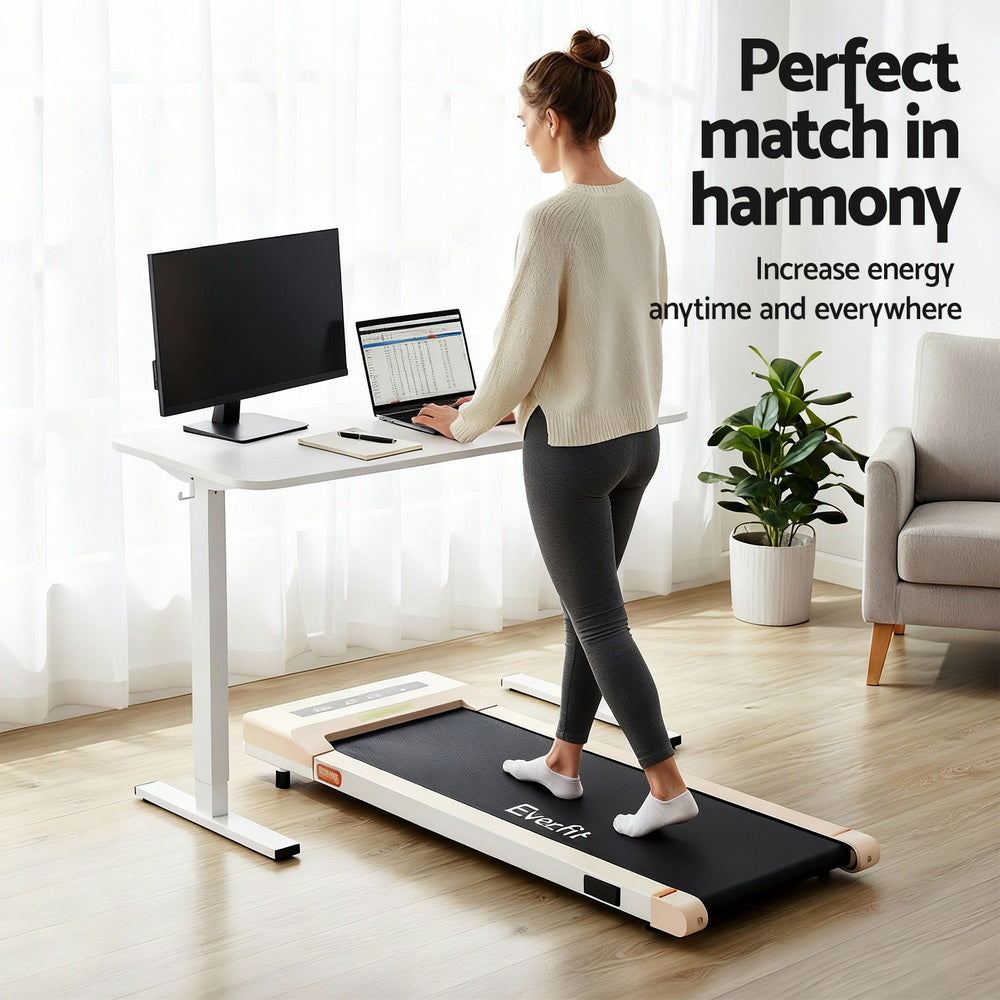 Electric Treadmill with 140cm Automatic Standing Desk Walking Pad 360mm