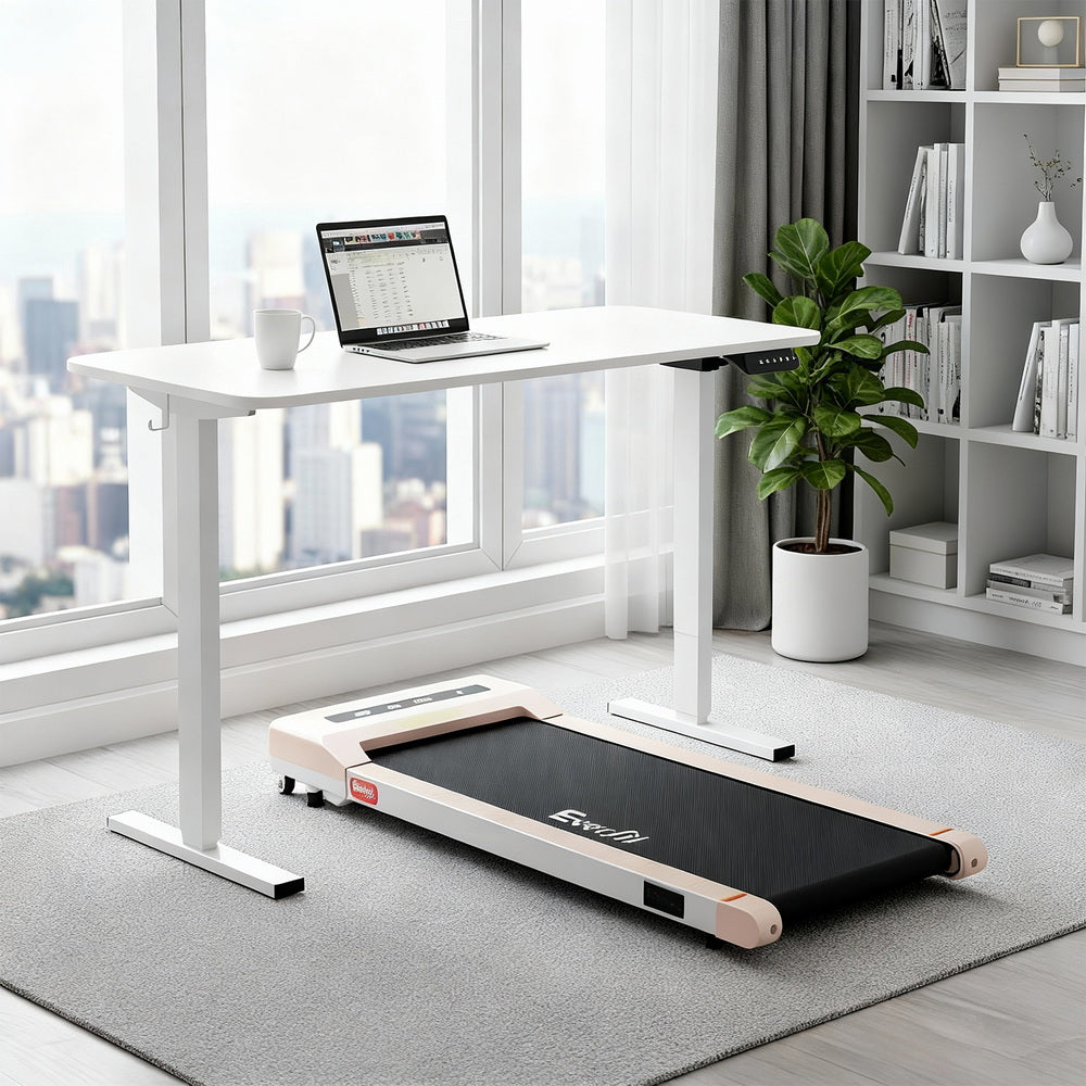 Electric Treadmill with 140cm Automatic Standing Desk Walking Pad 360mm