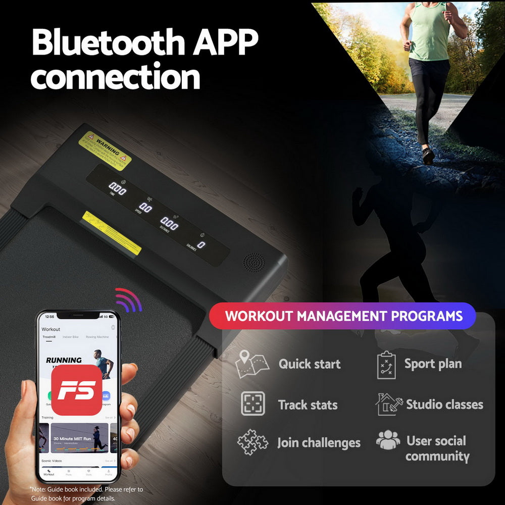 Electric Treadmill with 120cm Automatic Standing Desk Walking Pad 400mm