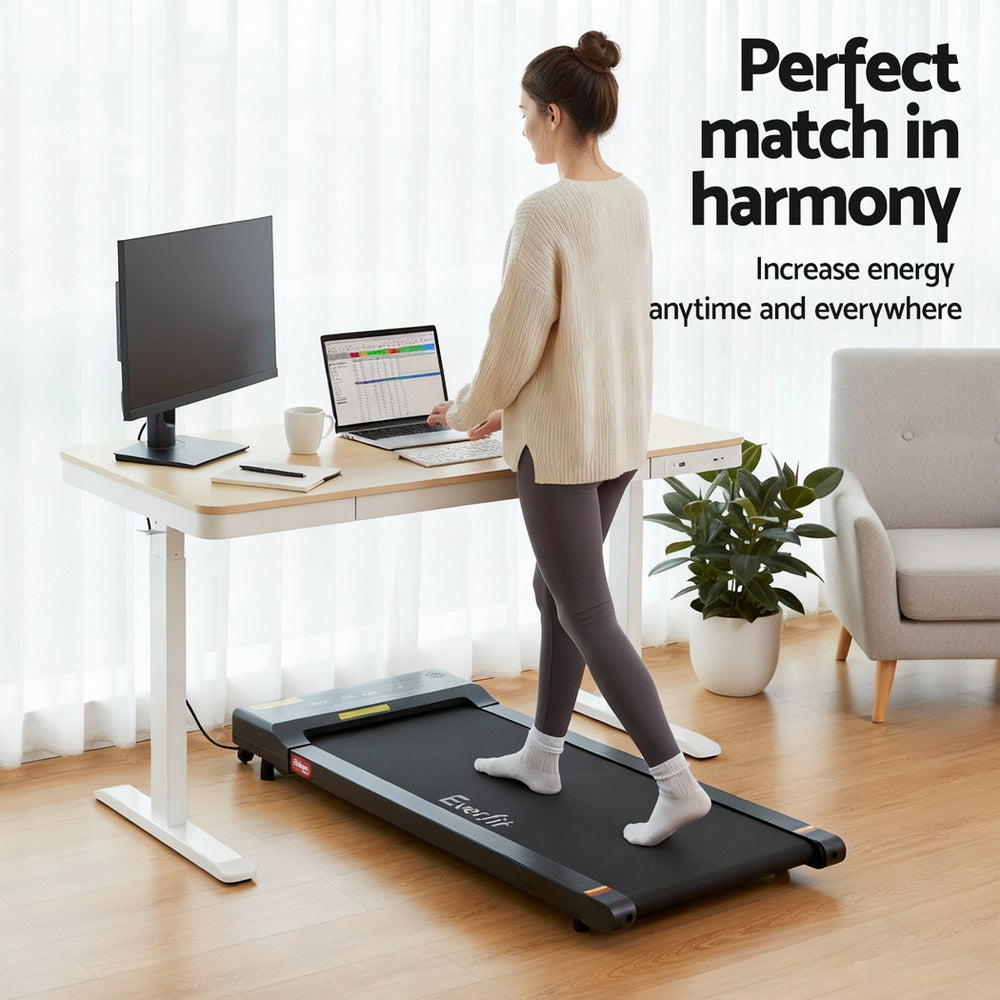 Electric Treadmill with 120cm Automatic Standing Desk Walking Pad 400mm