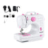 12 Stitches Mini Sewing Machine for Beginners Portable Sewing Machine Kit with LED Lights