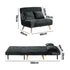Sofa Bed Chair Chenille Recliner Love Sofa Double Charcoal