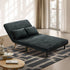 Sofa Bed Chair Chenille Recliner Love Sofa Double Charcoal