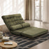 Lounge Sofa Bed Floor Recliner 2 seater Folding Green