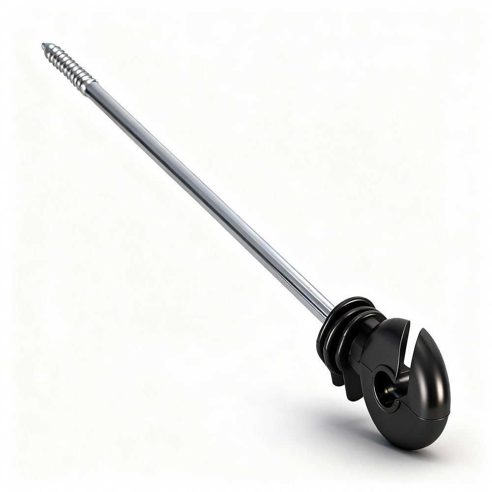 Electric Fence Ring Insulators 100pcs Stand off Screw in Insulator Black